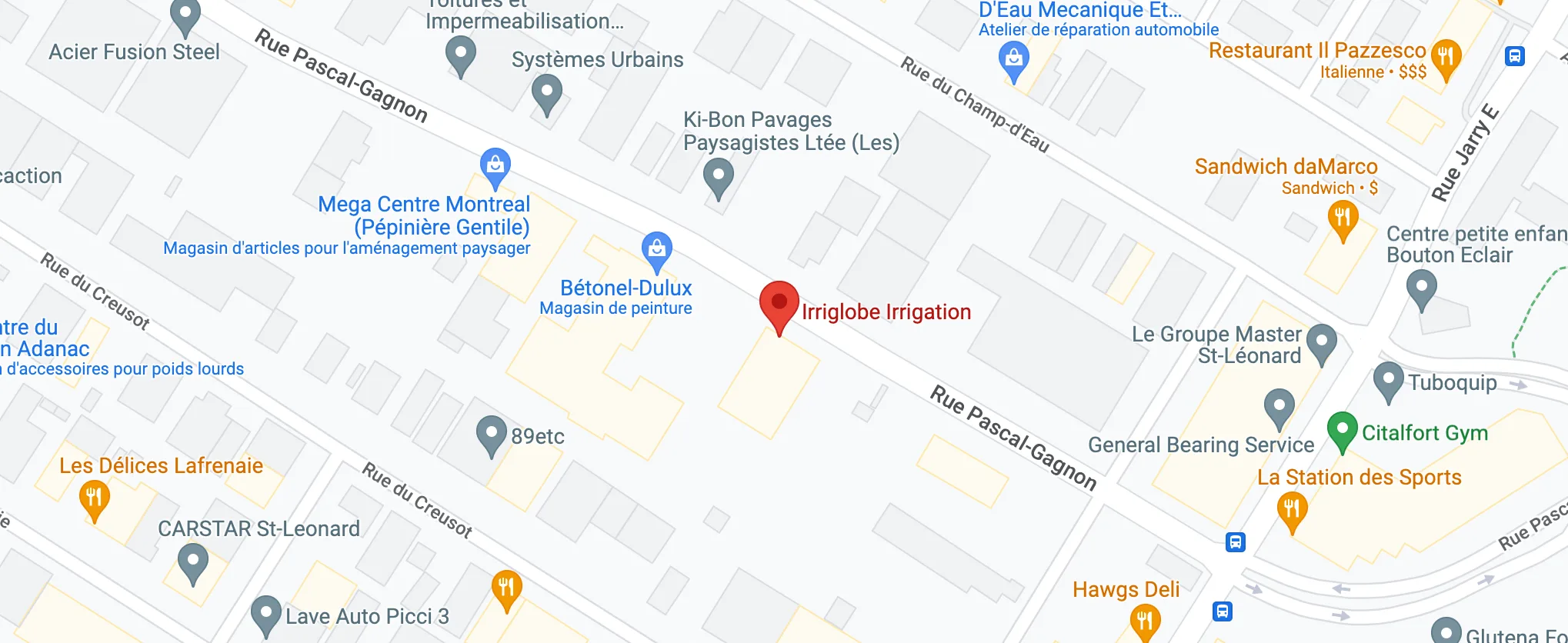 Adresse - Irriglobe